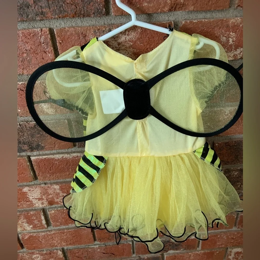 Baby Girl Yellow & Black Stripe Bumblebee Costume Dress